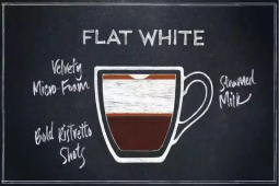 Flat White平白咖啡｜澳式白咖啡和美式拿铁咖啡的味道口感区别在哪？如何在家自制馥芮白咖啡？